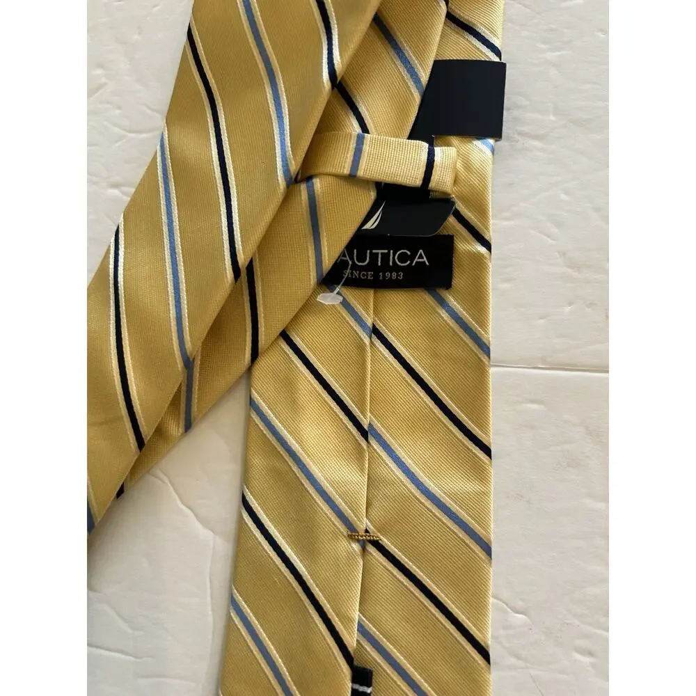 NWT NAUTICA Silk Repp Necktie Mens 3.25